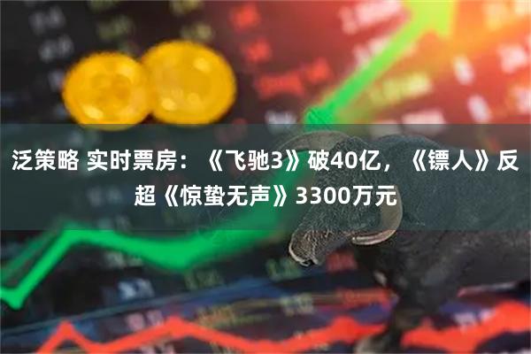 泛策略 实时票房：《飞驰3》破40亿，《镖人》反超《惊蛰无声》3300万元